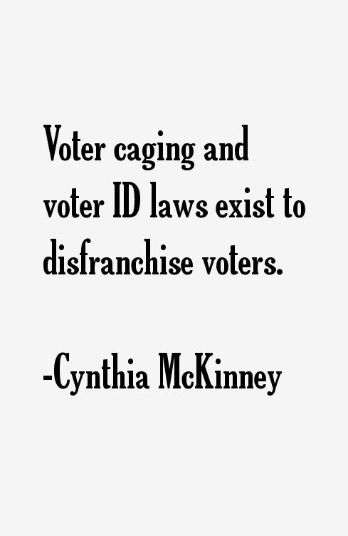 Cynthia McKinney Quotes