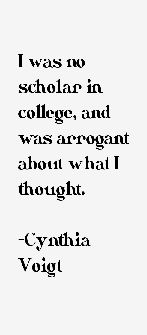 Cynthia Voigt Quotes