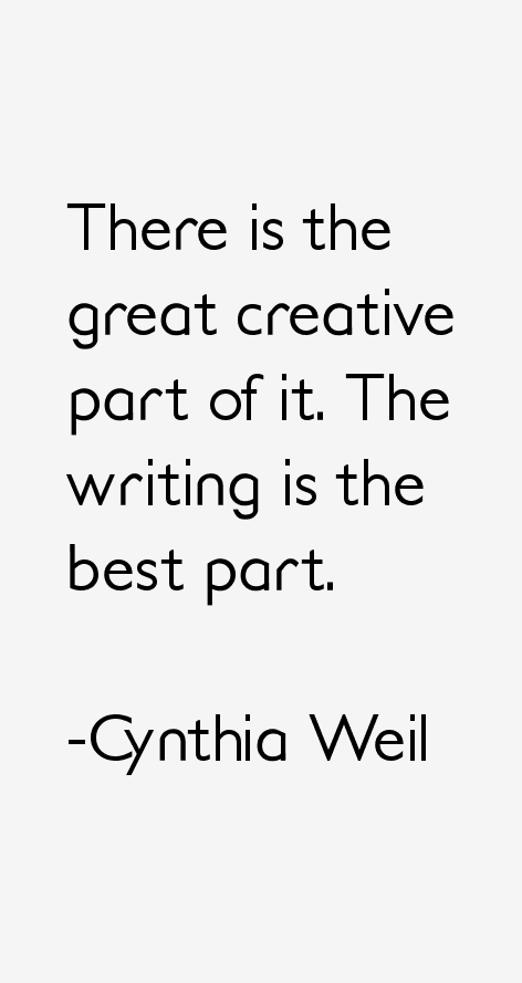 Cynthia Weil Quotes