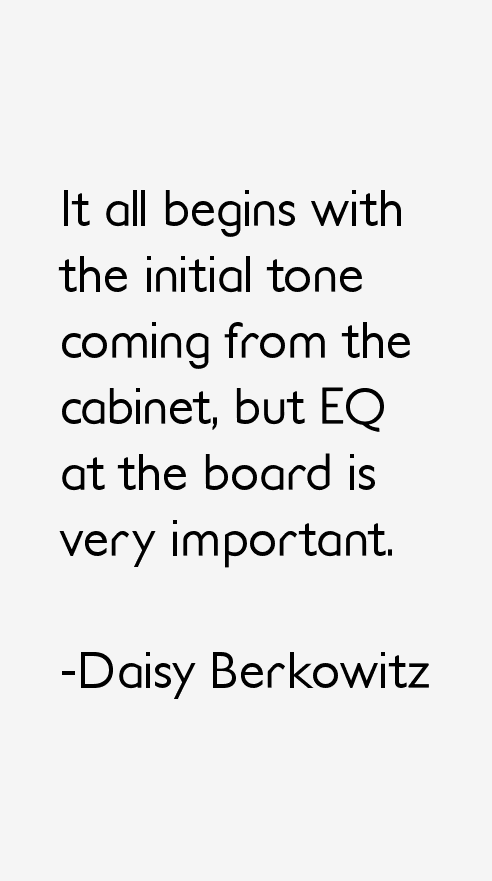 Daisy Berkowitz Quotes