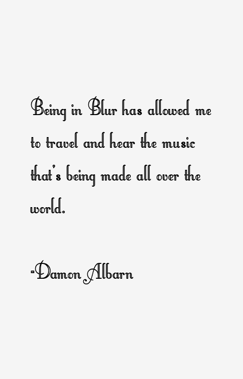 Damon Albarn Quotes