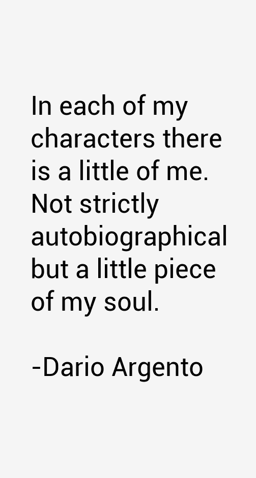 Dario Argento Quotes