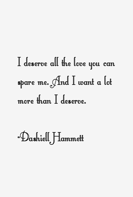 Dashiell Hammett Quotes