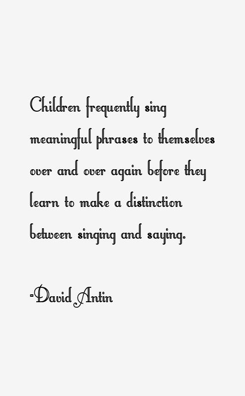 David Antin Quotes