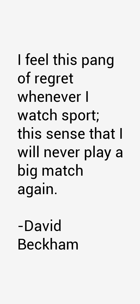 David Beckham Quotes