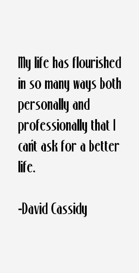 David Cassidy Quotes