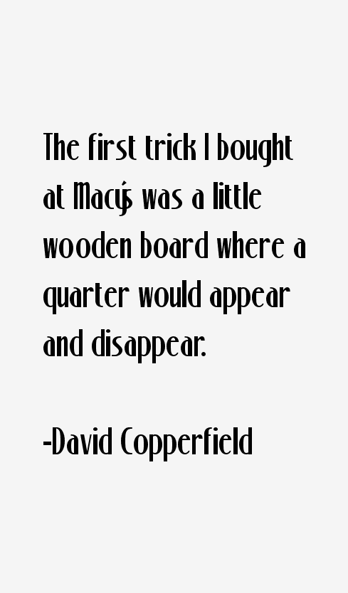 David Copperfield Quotes