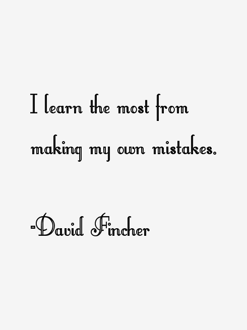 David Fincher Quotes