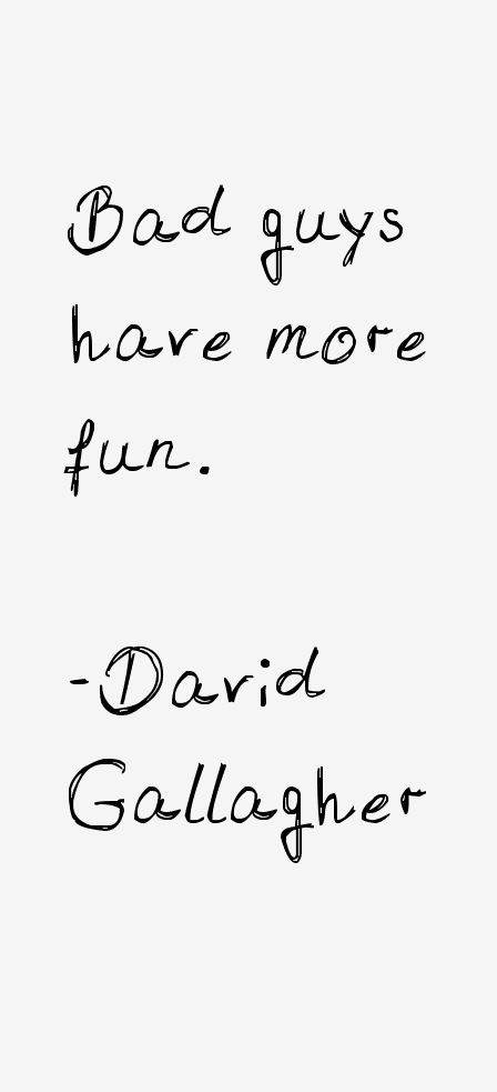 David Gallagher Quotes