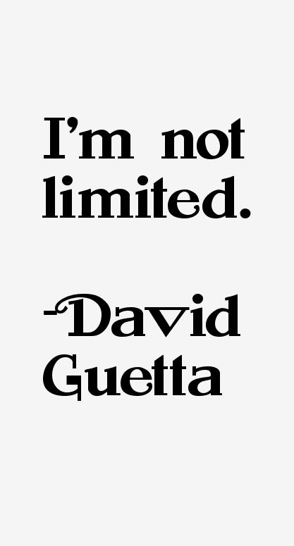 David Guetta Quotes