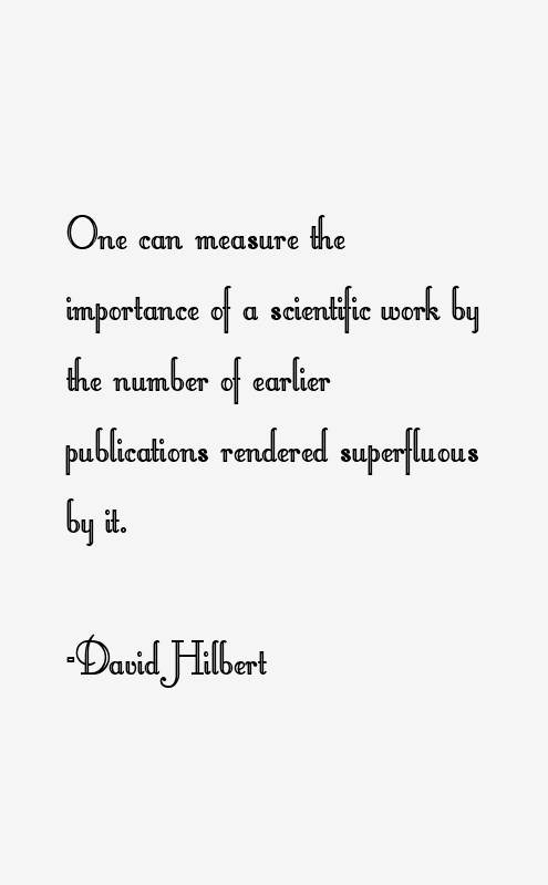 David Hilbert Quotes
