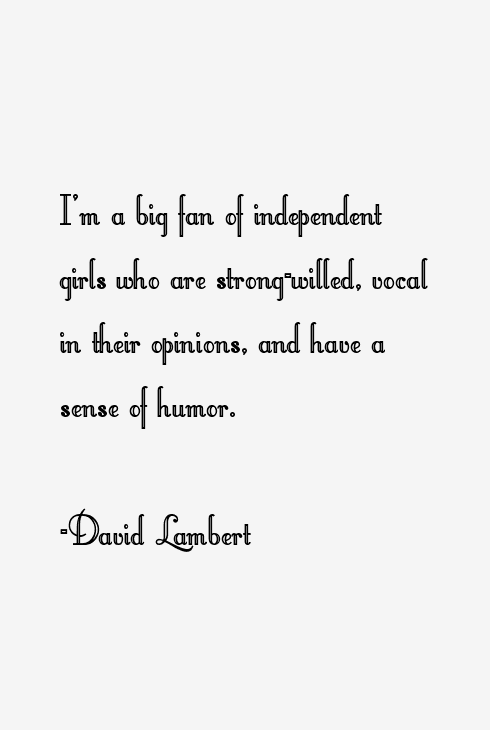 David Lambert Quotes