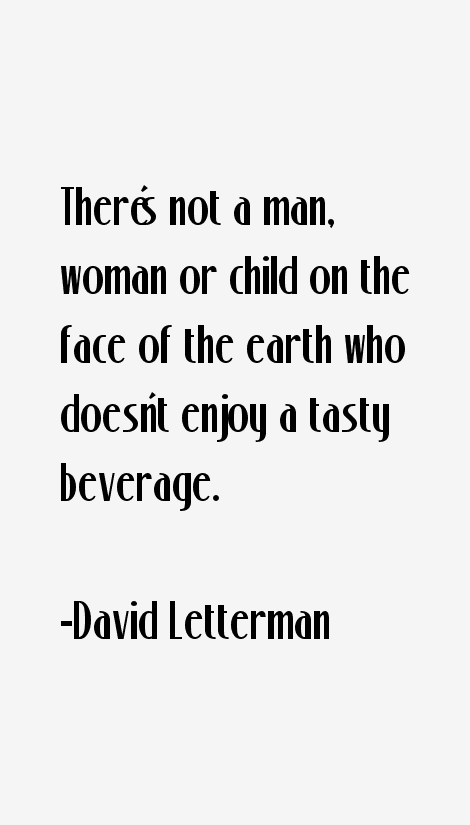 David Letterman Quotes