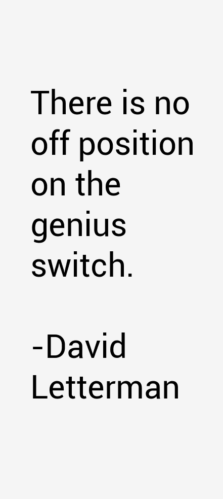 David Letterman Quotes