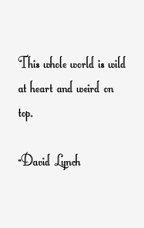 David Lynch Quotes