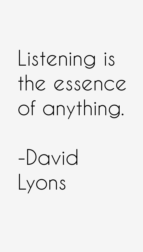 David Lyons Quotes