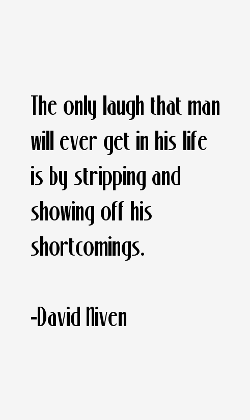 David Niven Quotes