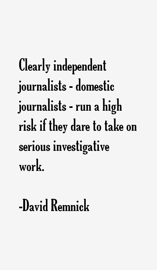 David Remnick Quotes