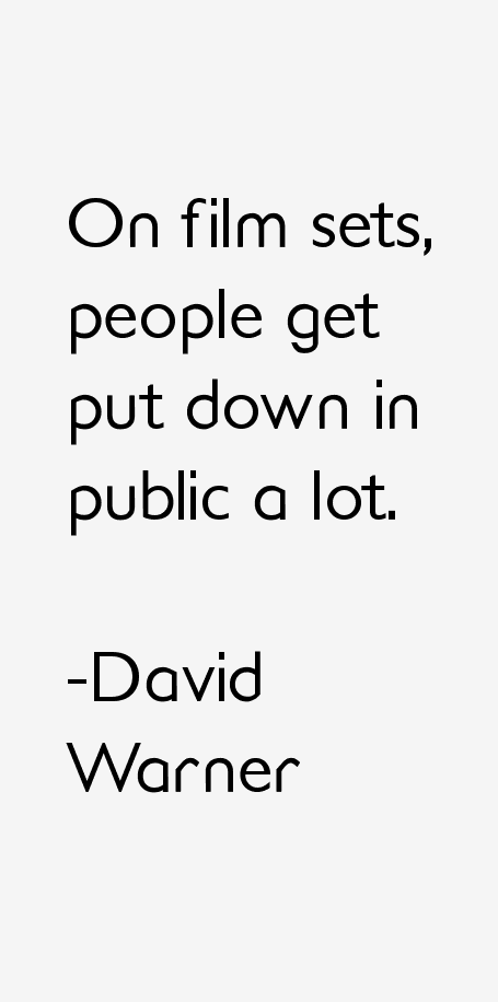 David Warner Quotes