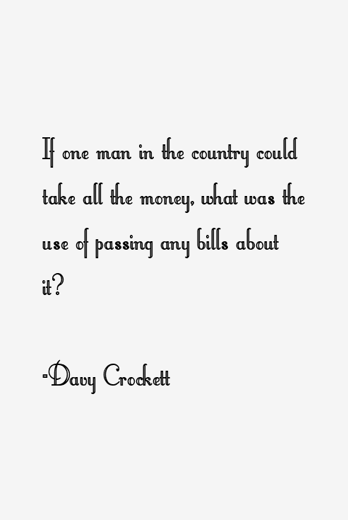 Davy Crockett Quotes