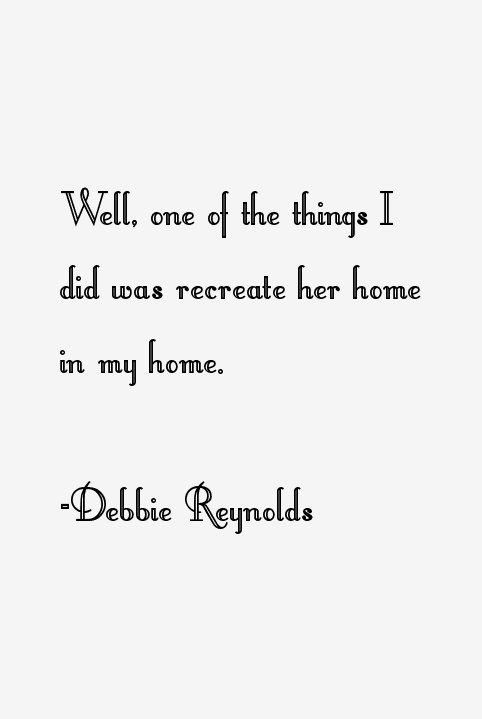 Debbie Reynolds Quotes
