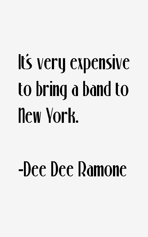 Dee Dee Ramone Quotes