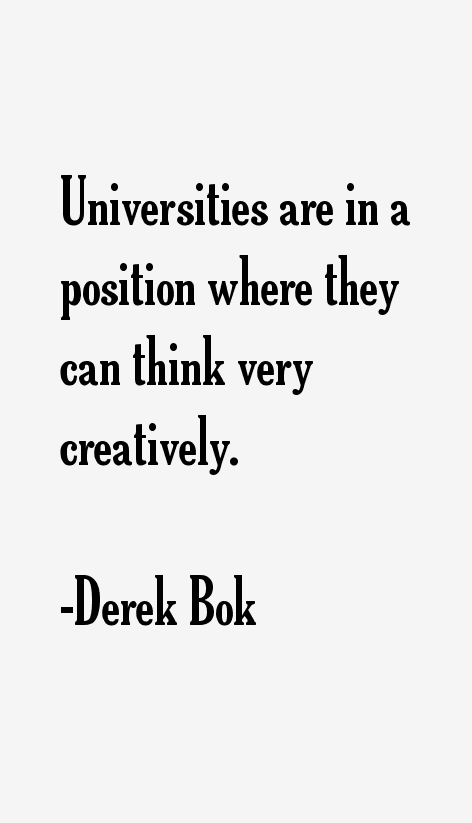 Derek Bok Quotes
