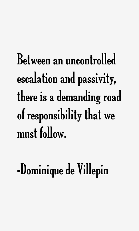 Dominique de Villepin Quotes