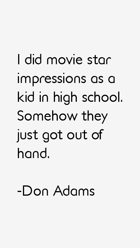 Don Adams Quotes