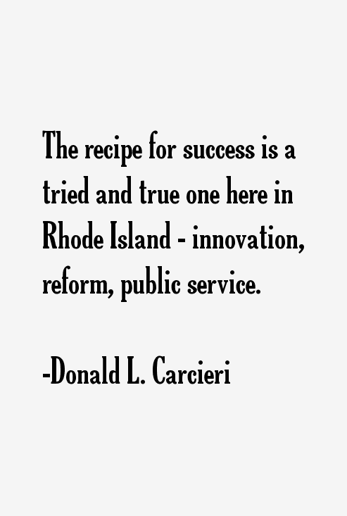 Donald L. Carcieri Quotes