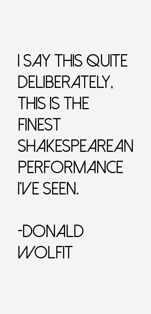 Donald Wolfit Quotes