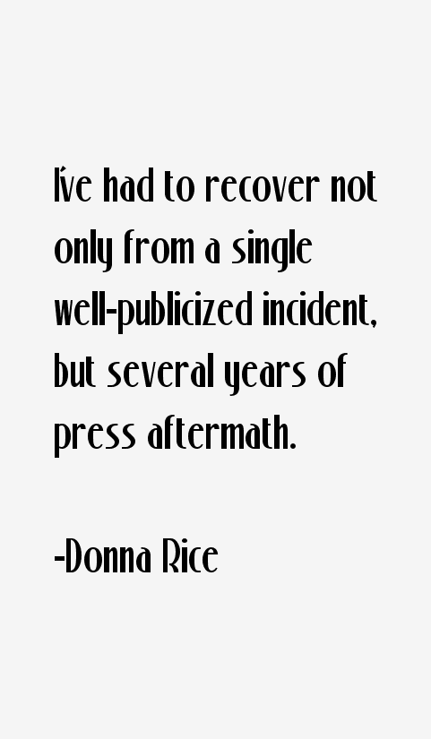 Donna Rice Quotes