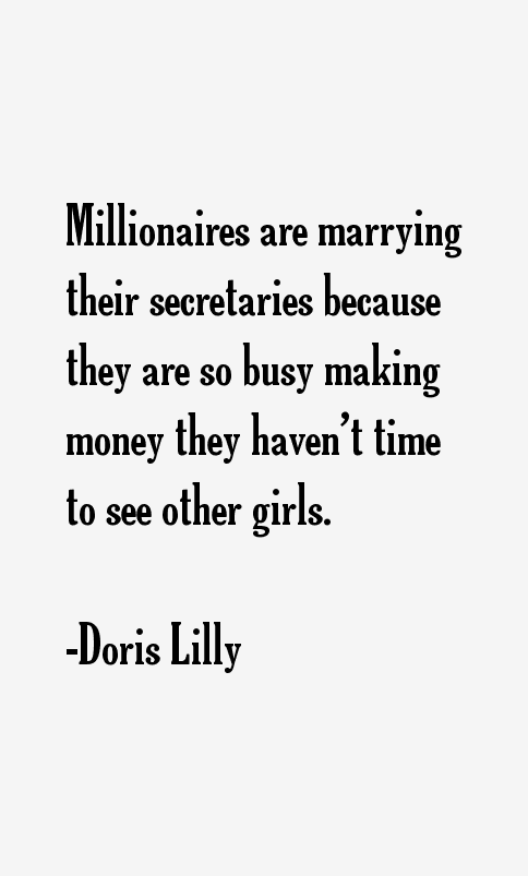 Doris Lilly Quotes