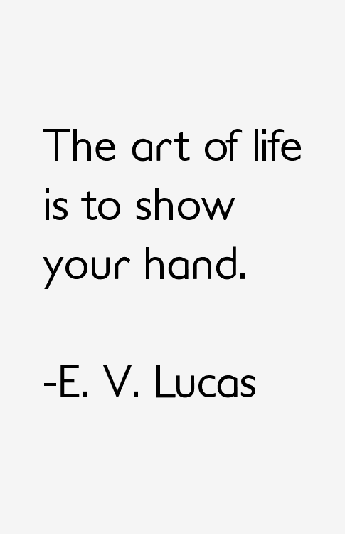 E. V. Lucas Quotes