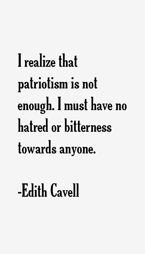 Edith Cavell Quotes