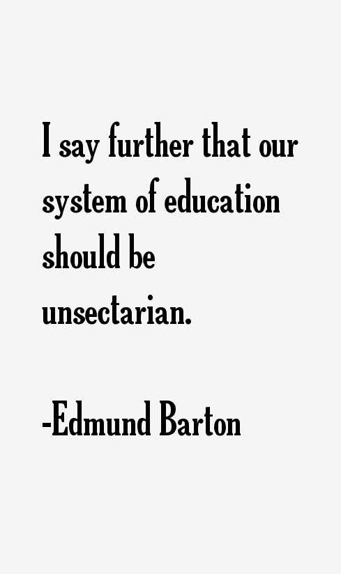 Edmund Barton Quotes
