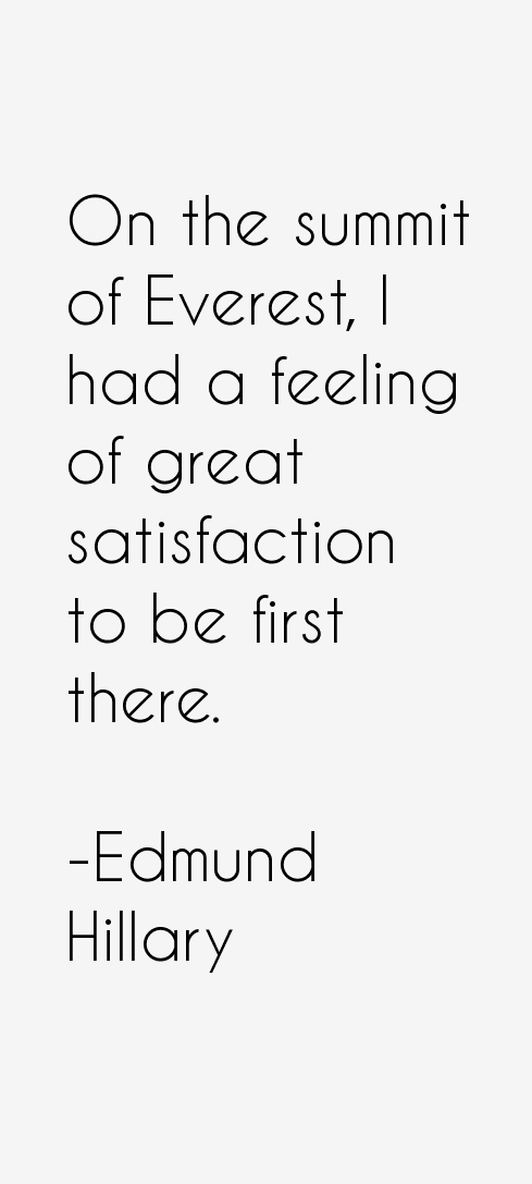 Edmund Hillary Quotes