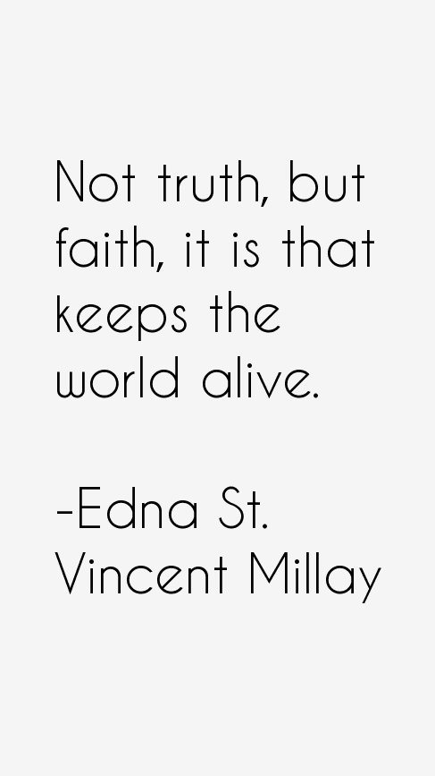 Edna St. Vincent Millay Quotes