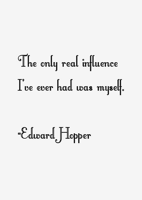 Edward Hopper Quotes