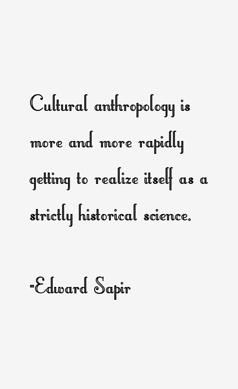 Edward Sapir Quotes