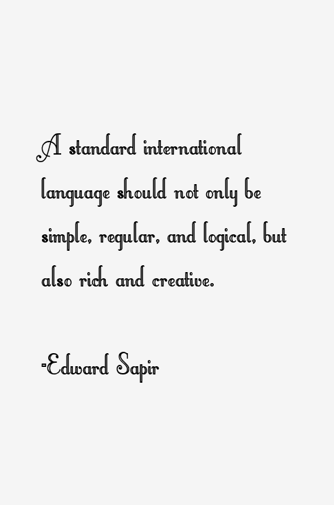 Edward Sapir Quotes