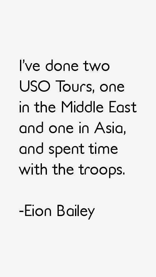 Eion Bailey Quotes