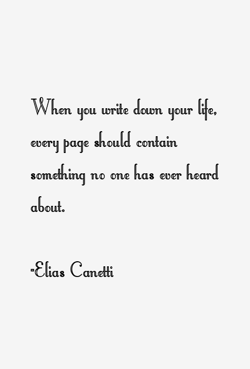 Elias Canetti Quotes