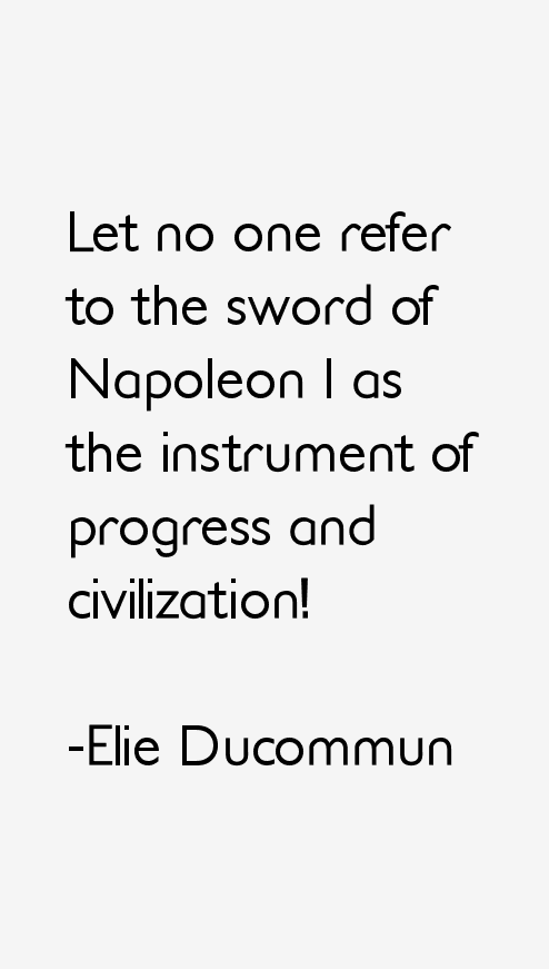 Elie Ducommun Quotes