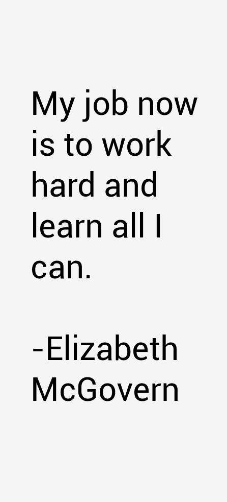 Elizabeth McGovern Quotes