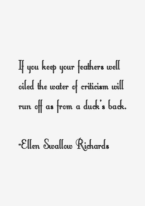 Ellen Swallow Richards Quotes