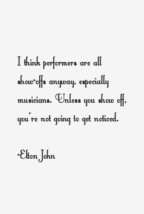 Elton John Quotes