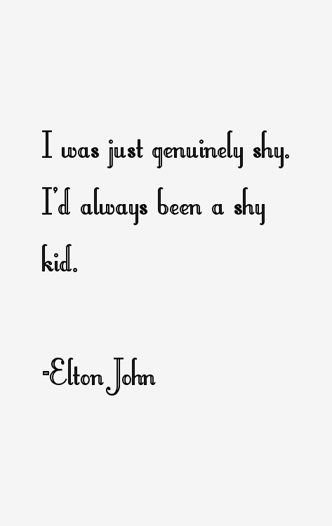 Elton John Quotes