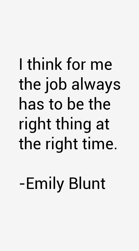 Emily Blunt Quotes