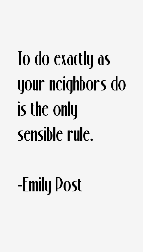 Emily Post Quotes